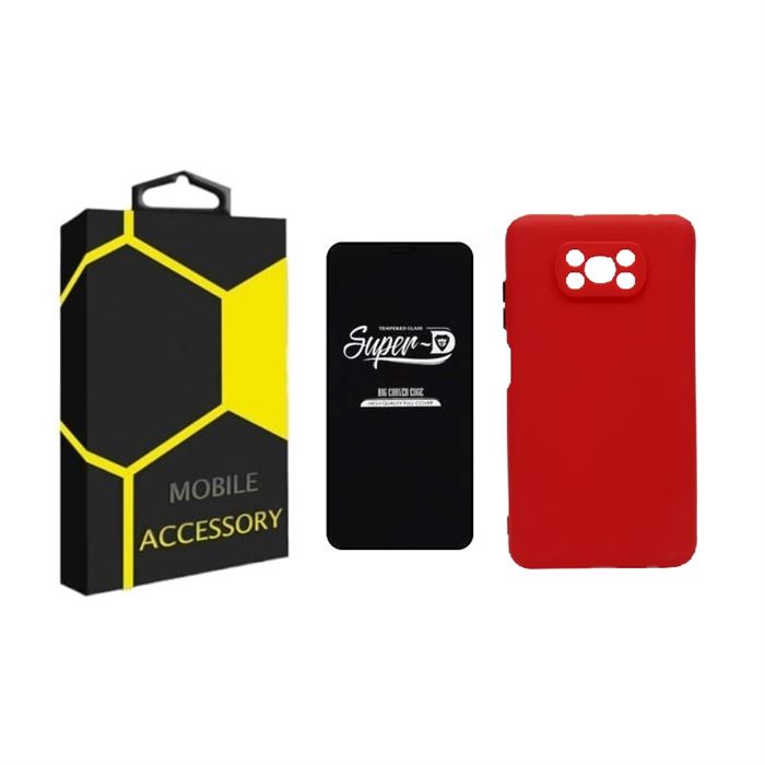 کاور سیلیکونی مناسب برای گوشی موبایل شیائومی Poco X3 / X3 NFC / X3 Pro به همراه محافظ صفحه نمایش - 2