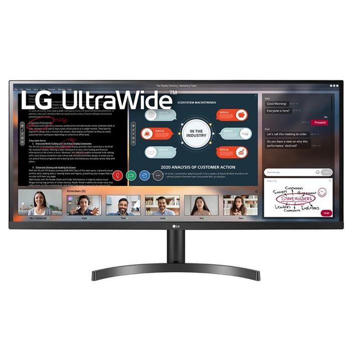 مانیتور گیمینگ 34 اینچ ال جی مدل 34WL500-B