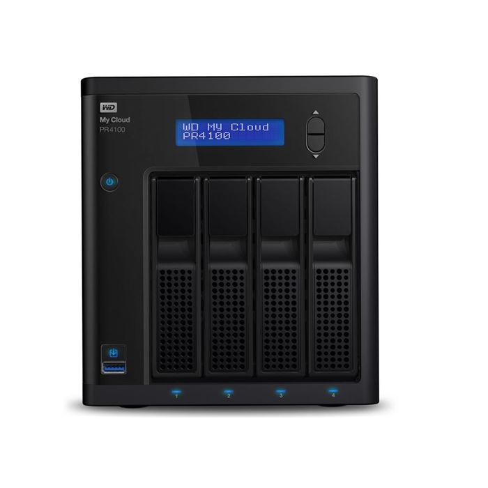 ذخیره ساز تحت شبکه وسترن دیجیتال مدل WD My Cloud PR4100 WDBNFA0160KBK 4-Bay ظرفیت 16 ترابایت - 7