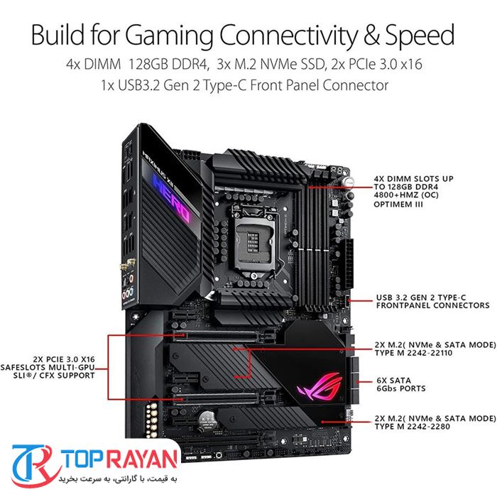 مادربرد ایسوس Z490 ROG MAXIMUS XII HERO WI-FI - 3
