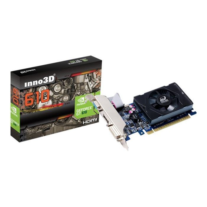 کارت گرافیک اینو تری دی GT610LP با حافظه 2 گیگابایت