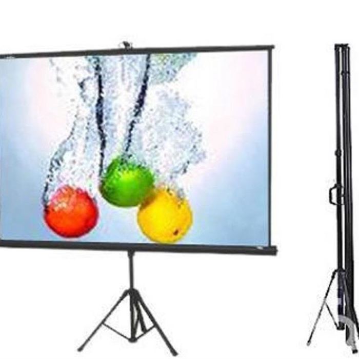 پرده نمایش اسکوپ 150*150  پایه دار  - 3