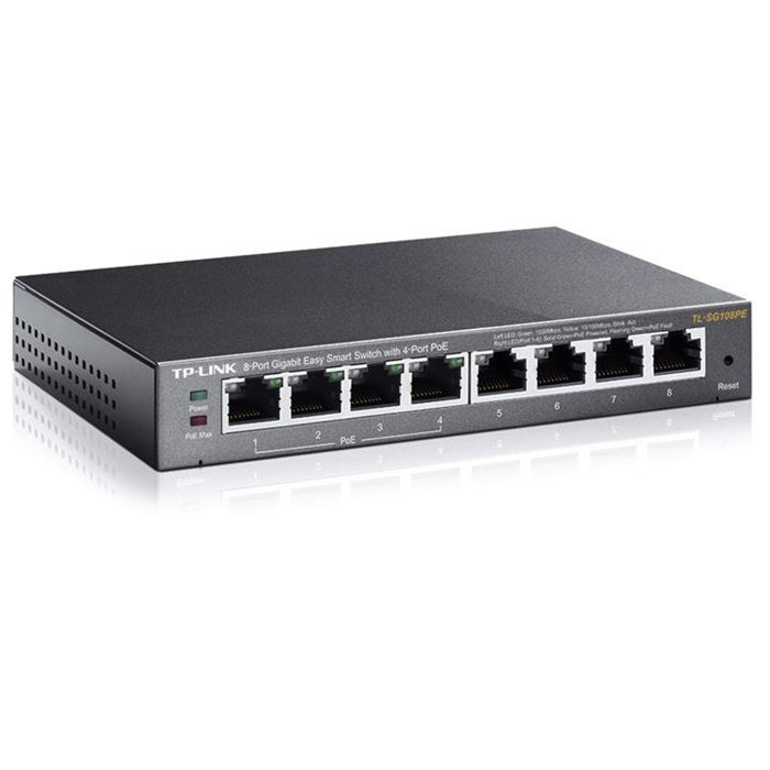 سوییچ 8 پورت تی پی-لینک مدل TL-SG108PE_V2 - 8