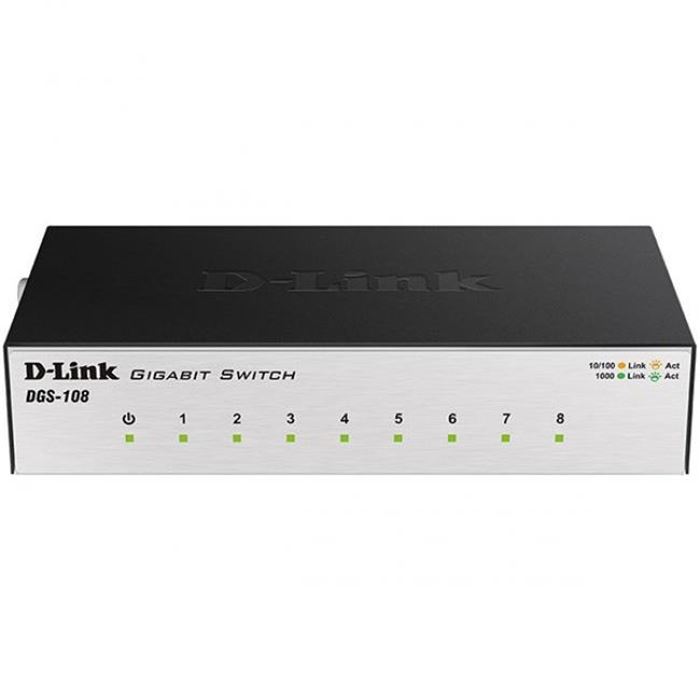 سوئیچ 8 پورت گیگ دی-لینک DGS-108 - 3