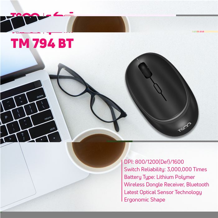ماوس بلوتوثی تسکو مدل TM 794BT - 7