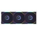 Lian-Li Uni Fan TL LCD Reverse Blade 120 RGB 3 PCS Pack Black Case Fan