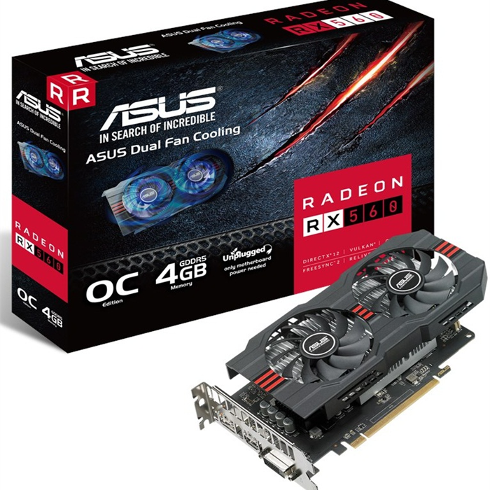 کارت گرافیک ایسوس مدل RX560-O4G