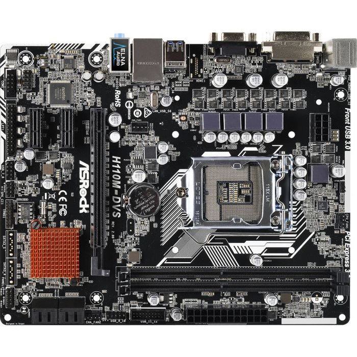 مادربرد ازراک مدل H110M-DVS R2.0 سوکت 1151 - 9