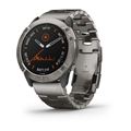 Garmin Fenix 6X Pro Solar Edition titanium with vented titanium bracelet