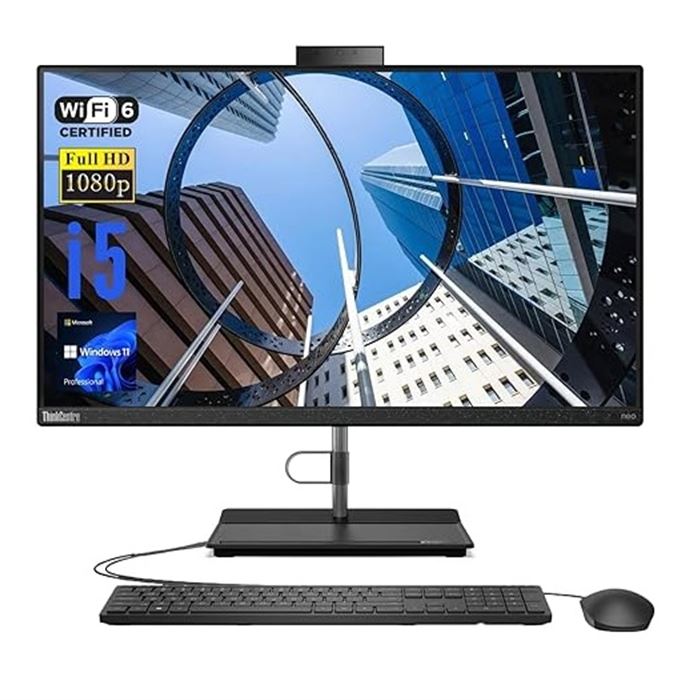 کامپیوتر All In One لنوو 22 اینچی مدل ThinkCentre Neo 30a 12450 پردازنده Core i5 رم 8GB حافظه 256GB SSD گرافیک Intel غیرلمسی