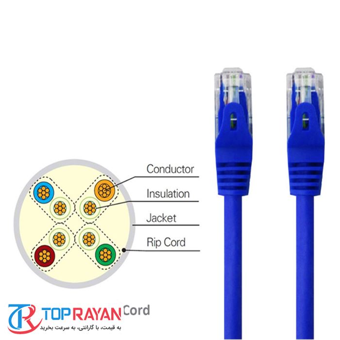 کابل شبکه پچ کورد کی-نت ۳۰ متری کت ۵ ای - 4