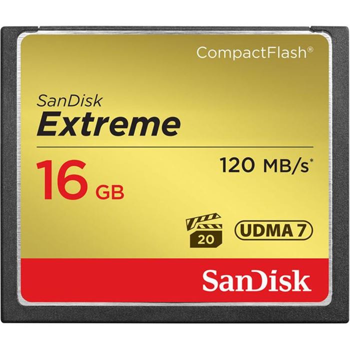 SanDisk CF Extreme 16GB /120 MB/s/800X