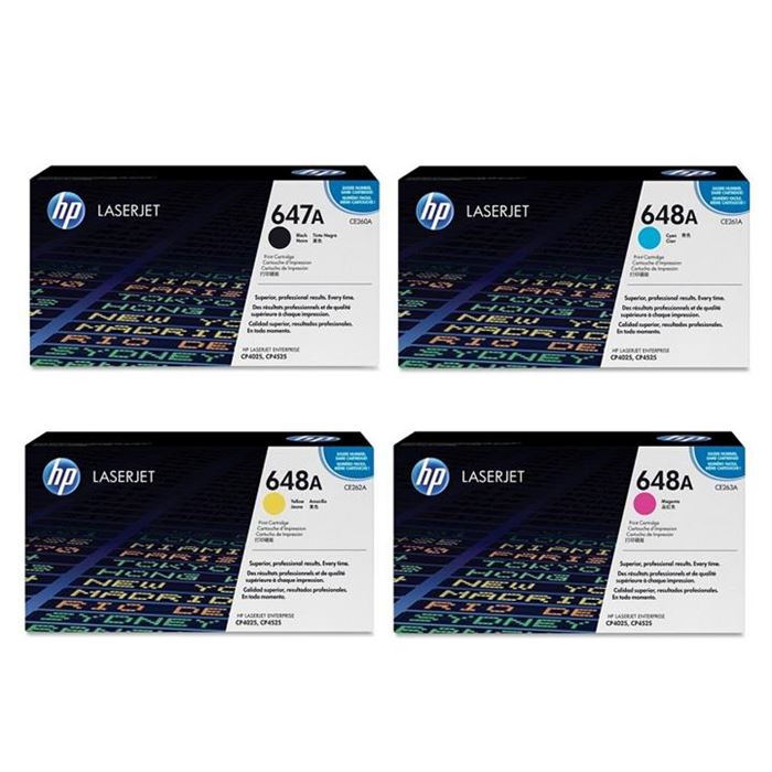 کارتریج ست چهار رنگ اچ پی مدل ۶۴۷A-۶۴۸A CMYK - 2