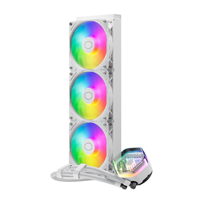 فن خنک کننده پردازنده سفید کولر مستر مدل MASTERLIQUID 360 ATMOS WHITE - 2