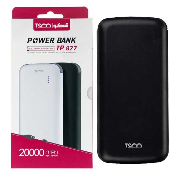 شارژر همراه تسکو مدل TP 877 ظرفیت 20000میلی آمپر ساعت - 3