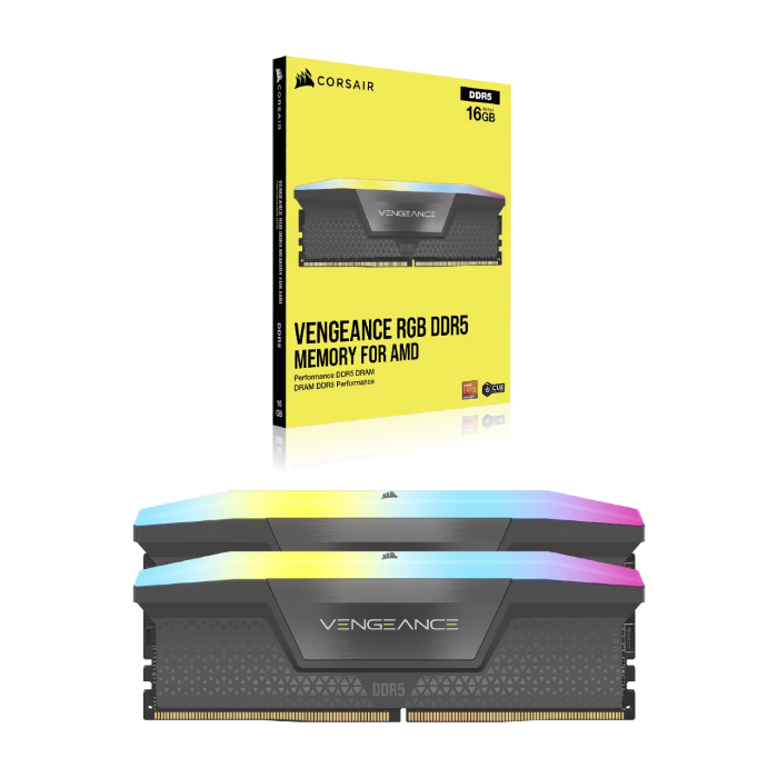 رم کامپیوتر DDR5 دو کاناله 6400 مگاهرتز CL32 کورسیر مدل VENGEANCE RGB EXPO & Intelظرفیت 32 گیگابایت - 6