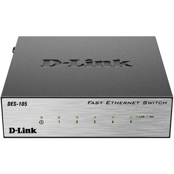سوییچ 5 پورت دسکتاپ دی-لینک مدل DES-105 - 5