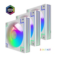 GameMax RD300 White 3x1 Kit Gaming Case Fan