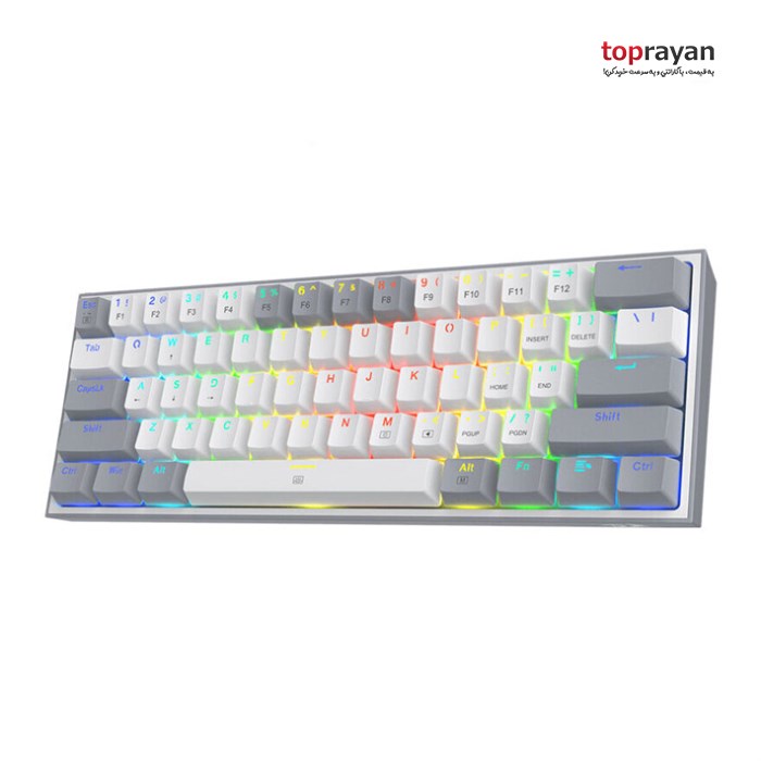کیبورد مکانیکال گیمینگ ردراگون K617 FIZZ RGB White/Grey - 2