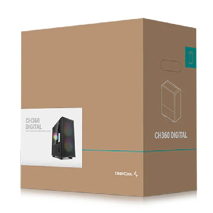 کیس دیپ کول مدل CH360 DIGITAL Black - 6