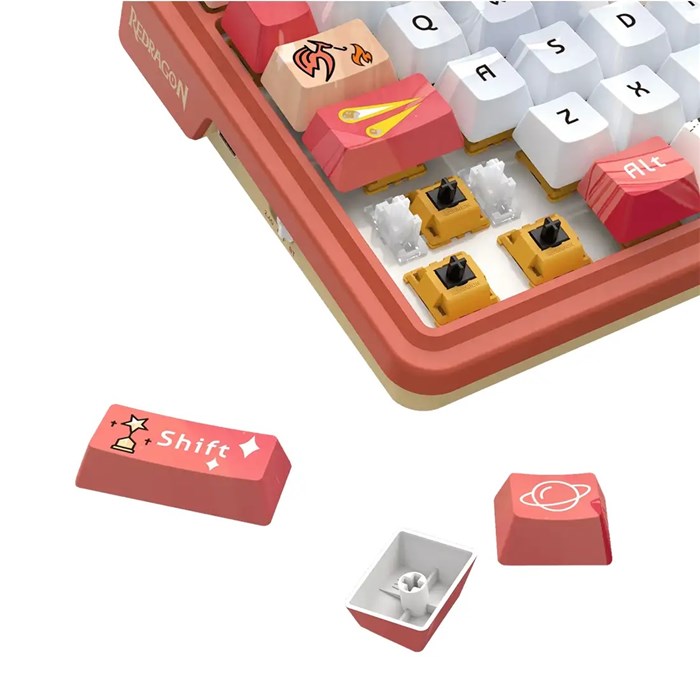 کیبورد مکانیکال گیمینگ ردراگون مدل Geb K673 AK PRO RGB - 5