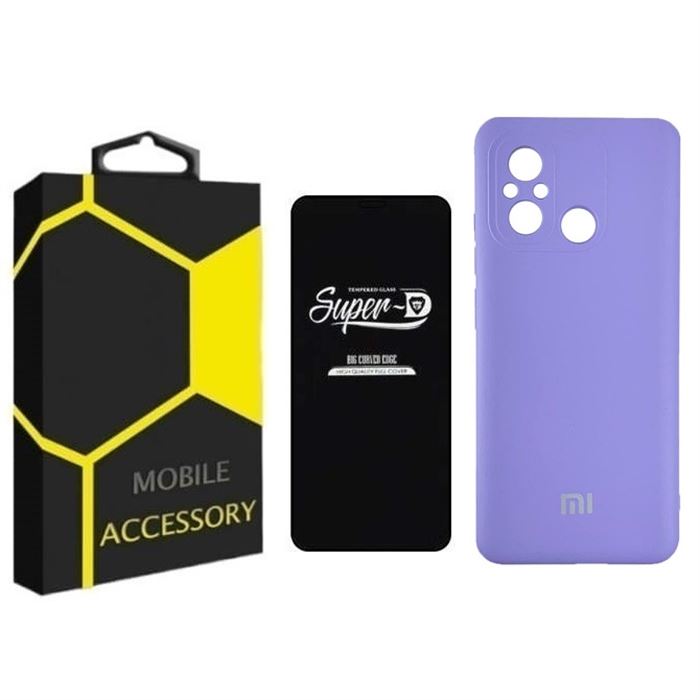 کاور مدل silicon مناسب برای گوشی موبایل شیائومی Redmi 12C به همراه محافظ صفحه نمایش - 2
