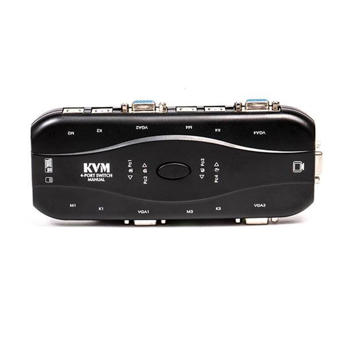 کی وی ام سوئیچ 4 پورت PS/2-USB VGA آتن CS84U - 3