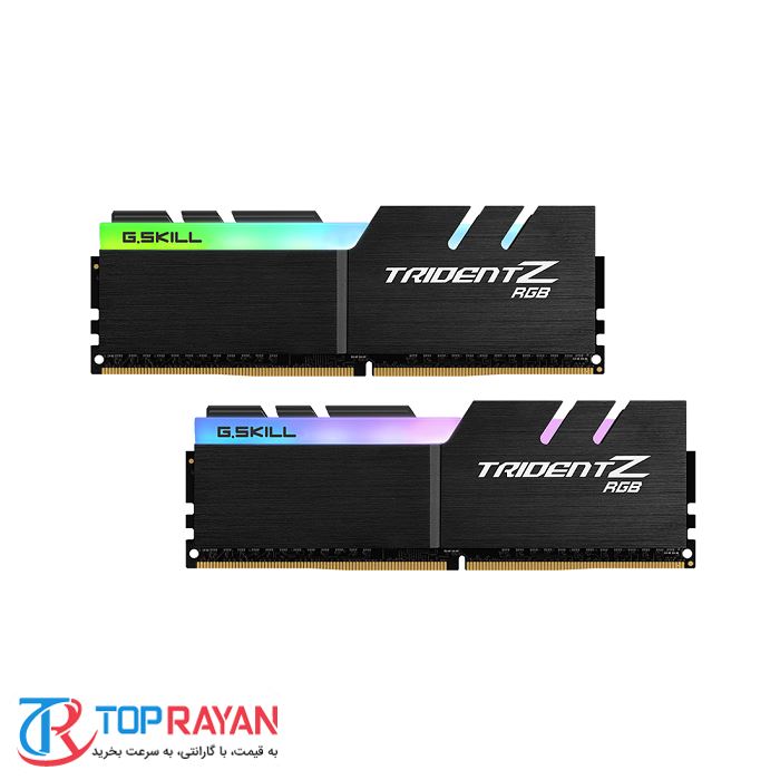 رم کامپیوتر DDR4 دو کاناله 3200 مگاهرتز CL16 جی اسکیل مدل TridentZ RGB ظرفیت 32 گیگابایت - 3