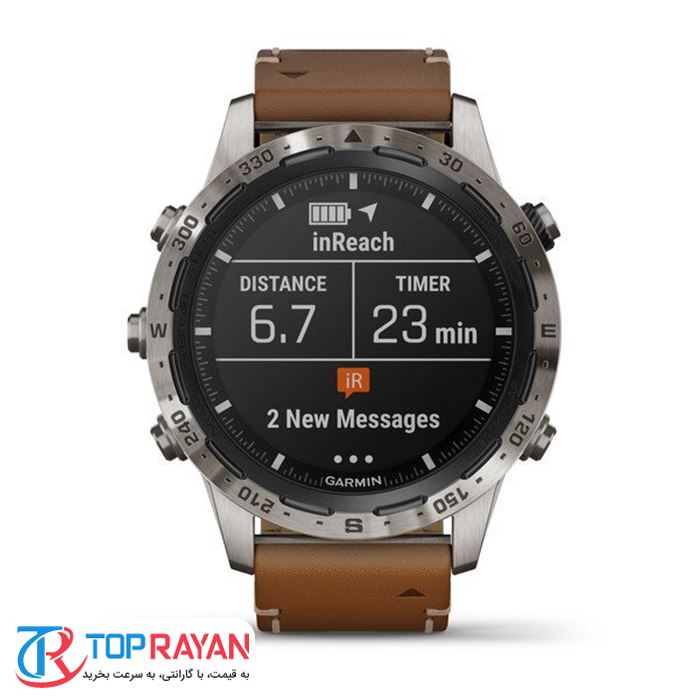 ساعت هوشمند گارمین مدل MARQ™ Expedition Modern tool با بند چرم ایتالیایی - 10