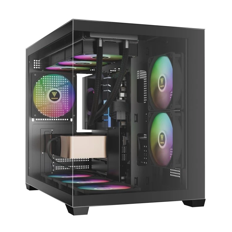 Gamdias AURA GC10M ARGB Micro-Tower Gaming Computer Case