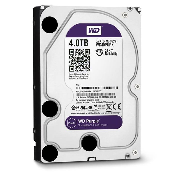 هارددیسک اینترنال وسترن دیجیتال سری Purple ظرفیت 4TB - 3