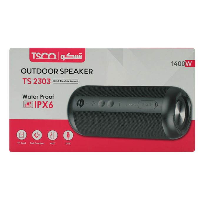 اسپیکر بلوتوث قابل حمل تسکو مدل TS 2303 - 7