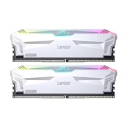 Lexar Ares RGB DDR5 32GB Dual 6400MHz CL32 White Desktop RAM