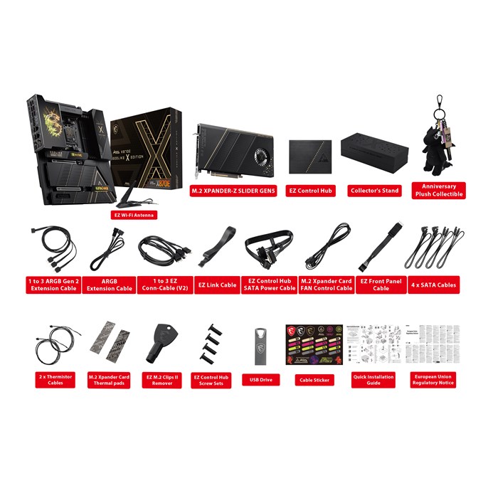 مادربرد ام اس آی مدل MSI MEG X870E GODLIKE X EDITION DDR5 - 6