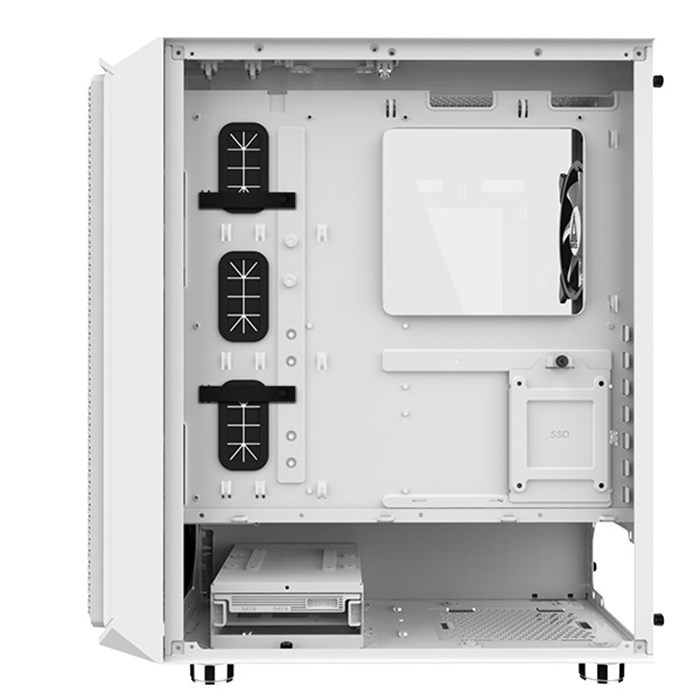 کیس کامپیوتر گیمینگ مونتک مدل Air X ARGB White - 6