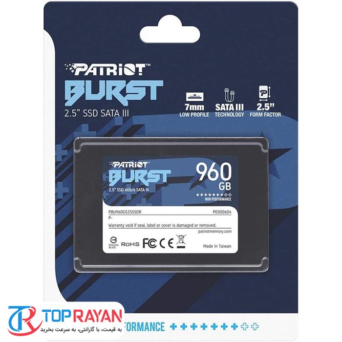 حافظه SSD اینترنال پاتریوت مدل Burst ظرفیت 960 گیگابایت - 3