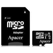 apacer کارت حافظه‌ی اپیسر microSDHC 32GB UHS-I Class10 With Adapter