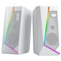Redragon Anvil GS520 White RGB PC Gaming Speakers