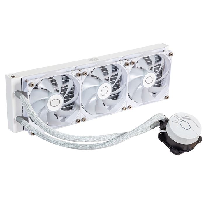 فن پردازنده مایع کولر مستر سفید FAN 360L CORE ARGB WHITE - 5