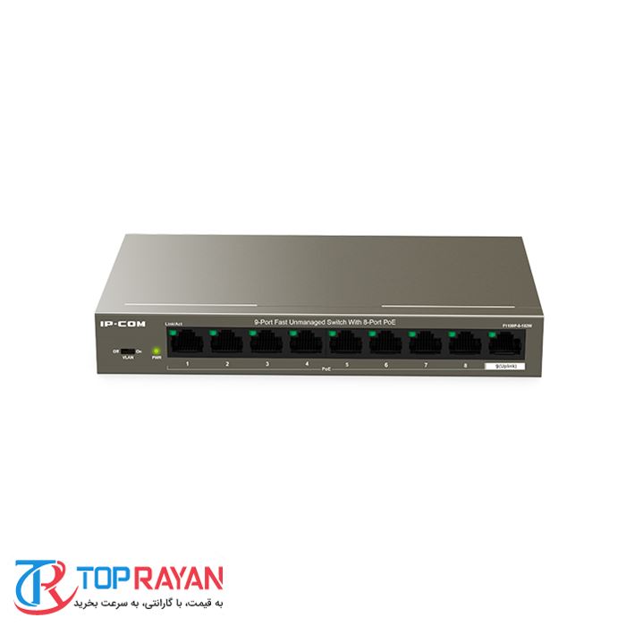 F1109P-8-102W 9 Port Fast Unmanaged Switch With 8 Port PoE - 2