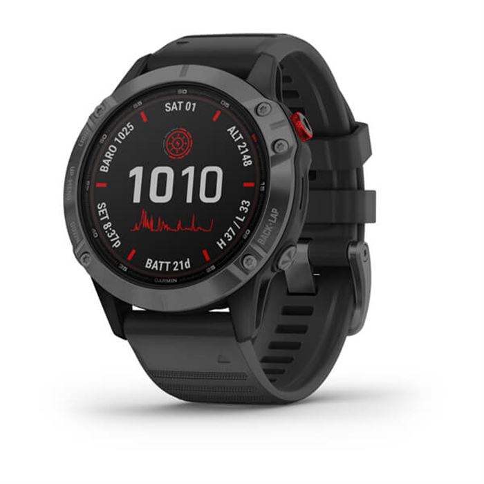 ساعت هوشمند گارمین مدل Fenix 6 Pro Solar Edition Slate Gray with Black Band