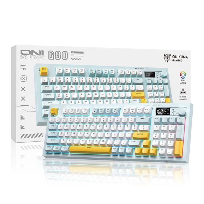 کیبورد بی‌سیم گیمینگ اونیکوما مدل G80 - 8