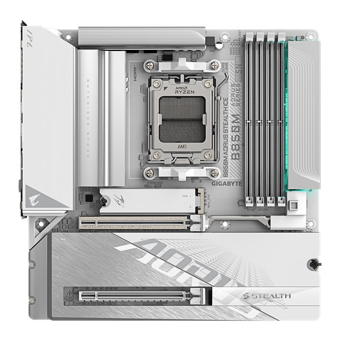 مادربرد گیگابایت مدل B850M AORUS STEALTH ICE AM5 - 2