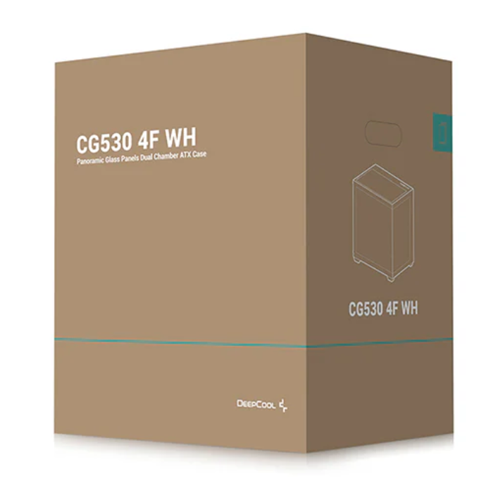 کیس گیمینگ سفید دیپ کول مدل CG530 4F WH - 6