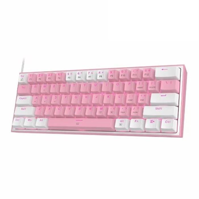 کیبورد مکانیکال گیمینگ ردراگون Redragon K617 FIZZ RGB Pink/White - 3