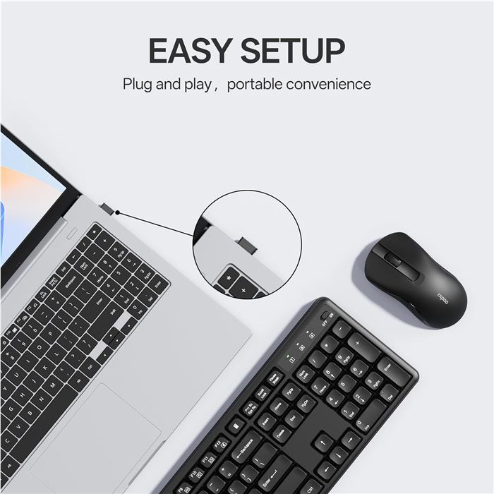 کیبورد و ماوس رپو مدل X2100 - 3