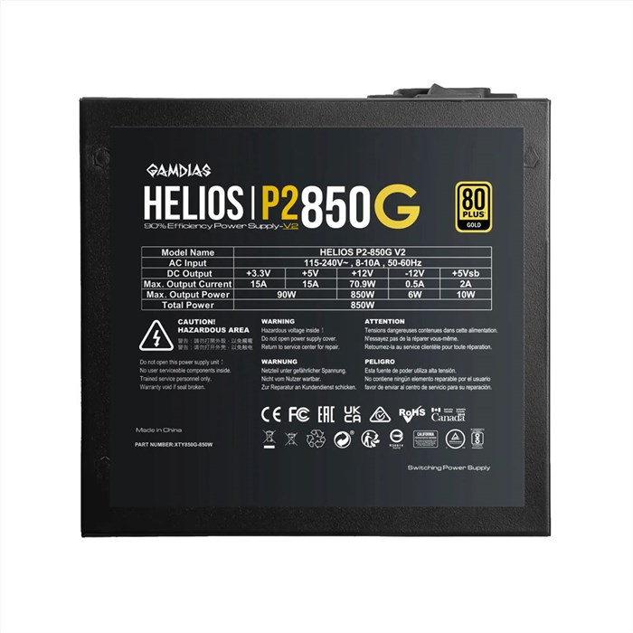 پاور فول ماژولار گیم دیاس HELIOS P2 850G V2 - 7