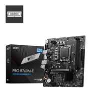 MSI PRO B760M-E DDR5 Intel LGA1700 mATX Motherboard