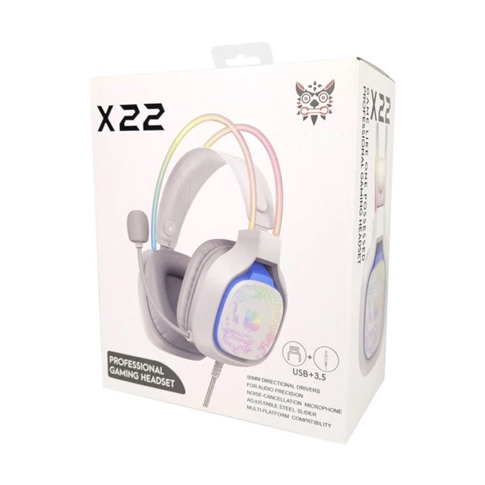 هدست گیمینگ باسیم اونیکوما X22 White - 5