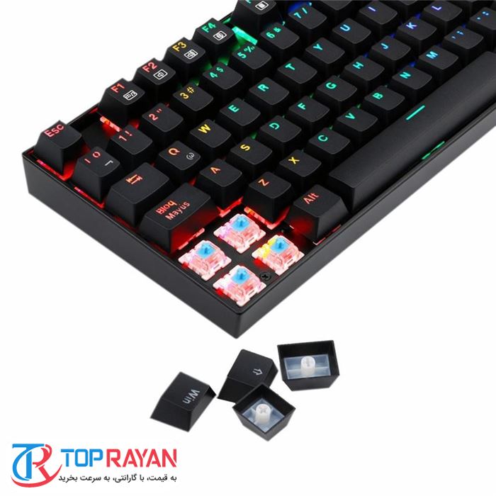کیبورد مخصوص بازی ردراگون مدل K551 MITRA RGB - 8